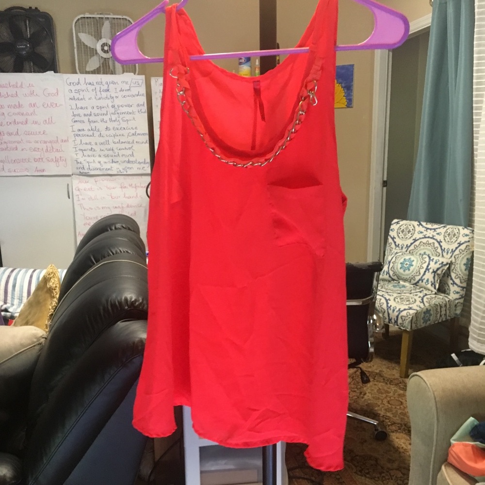 Red summer top